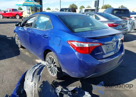 2015 Toyota Corolla S Plus z USA, uszkodzony, nr VIN 5YFBURHE8FP352288